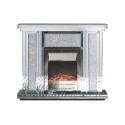 Cheminée miroir électrique miroir Anna