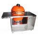 Kamado grill avec meuble inox cuisine exterieure