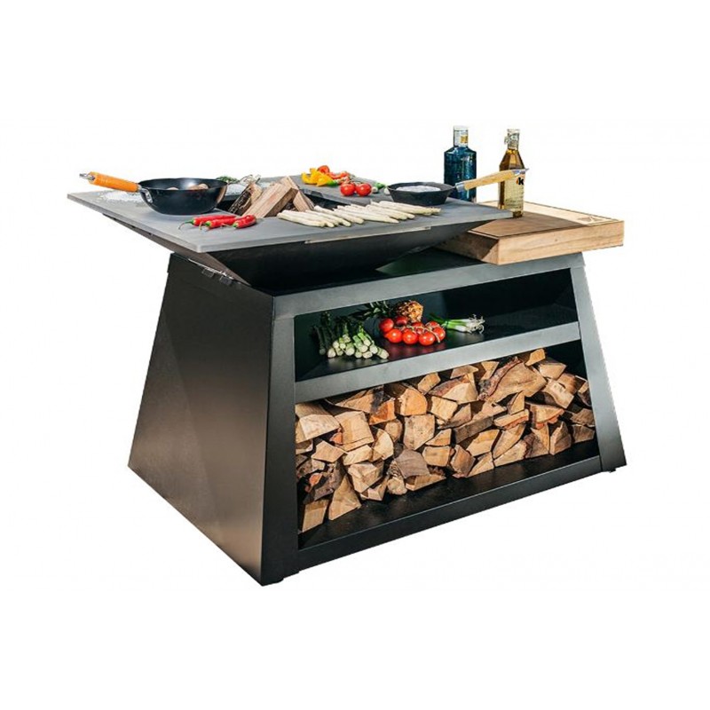 brasero plancha bbq pour extérieur SATURN 14