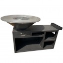 Gran brasero negro cocina exterior KARL 3