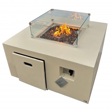 Brasero a Gas Cuadrado Sevilla BEIGE