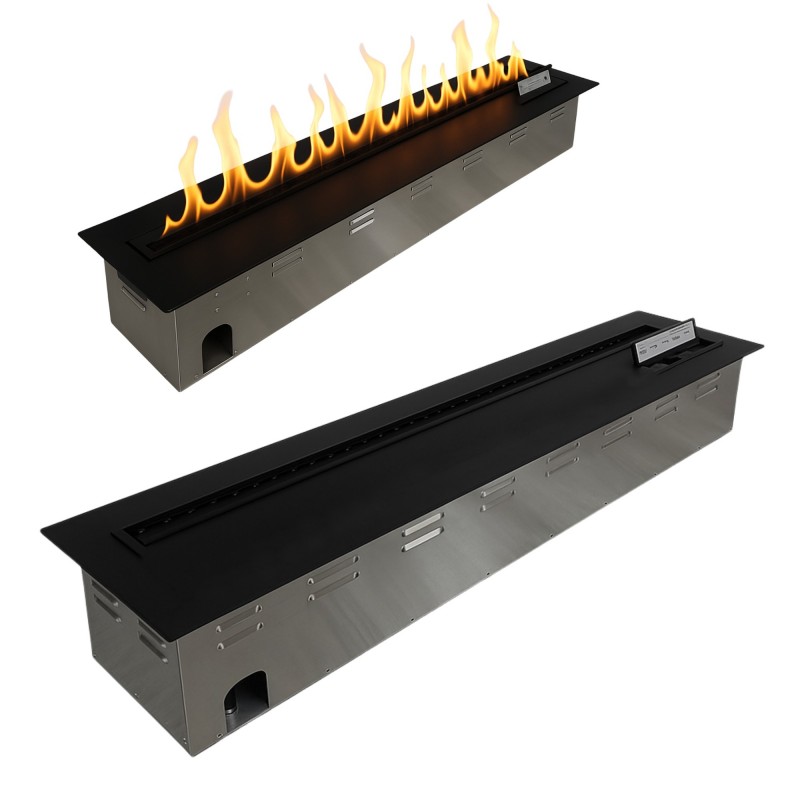 Brûleur automatique bioéthanol Nexo 1200 – 120 cm – Noir mat