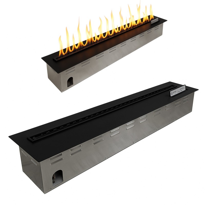 Quemador automático de bioetanol Nexo 1500 – 150 cm – Negro mate