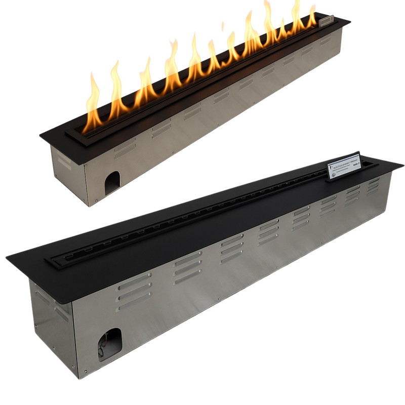 Brûleur automatique bioéthanol Nexo 1800 – 180 cm – Noir mat