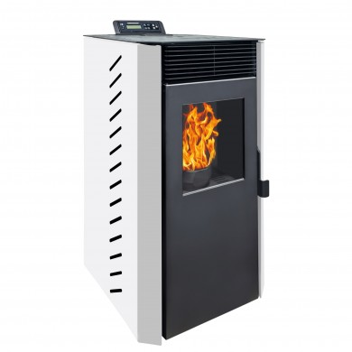 Poêle à pellets automatique Noa 7 kW – Blanc