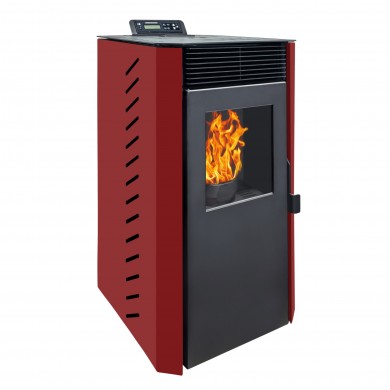 Poêle à pellets automatique Noa 7 kW – Rouge