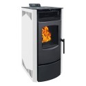 Poêle à pellets automatique Mateo 9 kW – Blanc