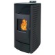 Poêle à pellets automatique Vera 13 kW – Noir