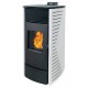 Estufa de pellets automática Vera 13 kW – Blanca