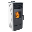 Estufa de pellets automática Vera 13 kW – Blanca