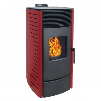 Poêle à pellets automatique Vera 13 kW – Rouge