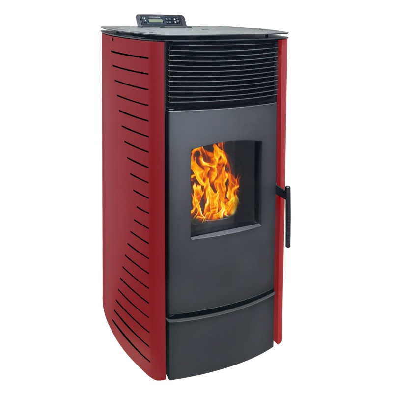 Estufa de pellets automática Vera 13 kW – Roja