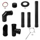 Kit accesorios para estufas de pellet con conducto de Ø80 mm