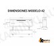 Chimenea Eléctrica SANTANDER 42 ULTRA SLIM – 3 Caras de Vidrio Panorámicas