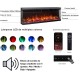 Chimenea Eléctrica SANTANDER 42 ULTRA SLIM – 3 Caras de Vidrio Panorámicas