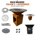 Vulvini Pack Premium : brasero plancha + accessoires
