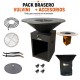 Vulvini Pack Premium : brasero plancha + accessoires