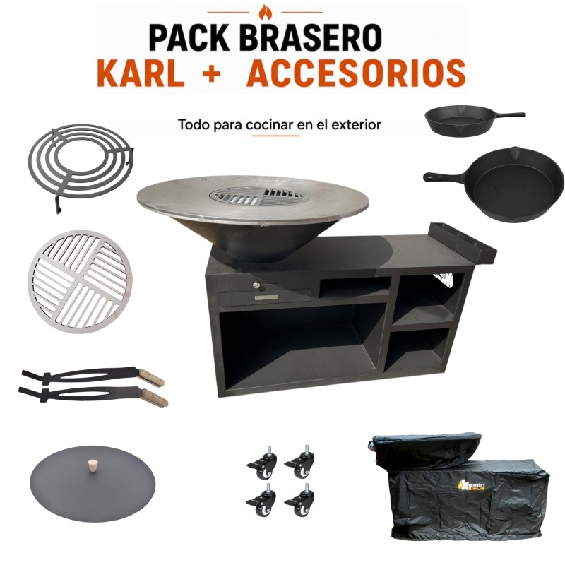 Pack Brasero Corten KARL 4