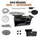 KARL Pack Premium : brasero plancha + accessoires