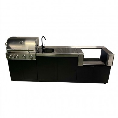 Pack KAMVERO Trio Double Cuisson & Évier – Barbecue, Kamado et évier