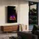CHIMENEA ELÉCTRICA decorativa curva  KAMIN VERTICAL 23