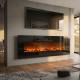 CHEMINÉE ÉLECTRIQUE 180 DESIGN LUXURY KAMIN NOIRE